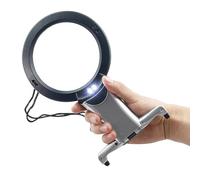 ARSUK Loupe de Grossissant Cou et de Bureau Loupe 6X, Bras et Bureau Mains-Libres éclairés loupe à LED travaux d'aiguille, Bijoux Hobby, réparation de Points de Croix, Art, Objets d'artisanat