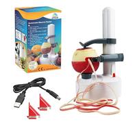 ARSUK Multifonction Électrique Éplucheur Automatique Tournant Pomme Patate Peeling Machine Légume Coupeur Peeling Outil (Blanc)