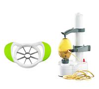 ARSUK Multifonction Électrique Éplucheur Automatique Tournant Pomme Patate Peeling Machine Légume Coupeur Peeling Outil (Éplucheurs avec Trancheur)