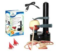 ARSUK Multifonction Électrique Éplucheur Automatique Tournant Pomme Patate Peeling Machine Légume Coupeur Peeling Outil (Noir)