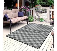 ARSUK Tapis Extérieur en Plastique, 180x120 cm Grand, Tapis pour Terrasse, Jardin, Plage, Camping, Balcon, Terrasse Bois, Cour, Véranda - Lavable, Portable, Confortable, Résistant et Anti-UV