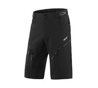 ARSUXEO Cuissard de Cyclisme Hommes Short MTB sans Rembourrage Short de vélo de Montagne Résistant à l'eau 1903 Noir M