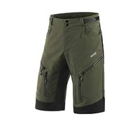 ARSUXEO Cuissard de Cyclisme Hommes Short MTB sans Rembourrage Short de vélo de Montagne Résistant à l'eau 1903 armée Vert L