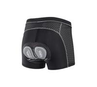 ARSUXEO Cuissard de Cyclisme rembourré Hommes Cuissard de vélo de Route MTB 4D Pad Underwear Liner Breathable 006K Gris L