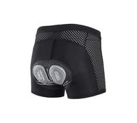 ARSUXEO Cuissard de Cyclisme rembourré Hommes Cuissard de vélo de Route MTB 4D Pad Underwear Liner Breathable 006K Noir L