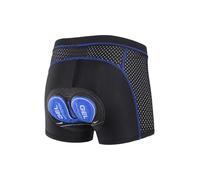 ARSUXEO Cuissard de Cyclisme rembourré Hommes Cuissard de vélo de Route MTB 4D Pad Underwear Liner Breathable 006K Bleu S