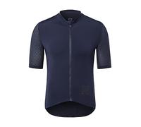 ARSUXEO Maillot de Cyclisme Professionnel Hommes Maillot de vélo de Route Ultra-léger à Manches Courtes Top Cycliste Respirant 608 Bleu foncé XL