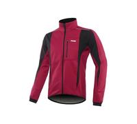 ARSUXEO Veste cycliste hommes veste de course Coupe-vent Softshell Winter Thermal respirant Bike Outterwear 15K Rouge Foncé M