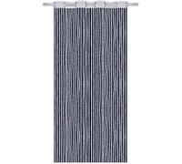 Arsvita Rideau de porte aspect métallique avec œillets, 140 x 250 cm (argent)