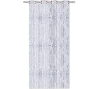 Arsvita Rideau de porte aspect métallique avec œillets, 140 x 250 cm (blanc)