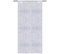 Arsvita Rideau de porte aspect métallique avec traversée de barres, 140 x 250 cm (blanc)