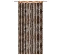 Arsvita Rideau de porte aspect métallique avec traversée de barres, 140 x 250 cm (doré)