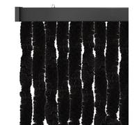 Arsvita Rideau en duvet - 90 x 220 cm - Gris - Protection contre les insectes et les regards indiscrets - Pour votre porte de balcon et de terrasse - Plusieurs couleurs