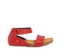 Art 0382 Creta, Sandales plates pour femme, rouge, 37 EU