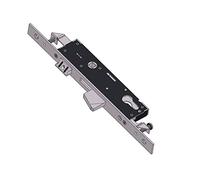 Art. 1410S3525 Serrure de sécurité pour montants triple fermoir basculant et loquet réglable Boîtier étroit 15 mm avant inox - E - 35