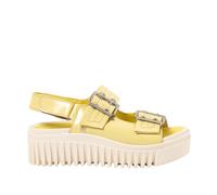 Art 1579 Brighton, Sandales Plates pour Femme, Jaune pâle, 38 EU