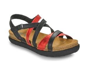 ART 1714 Rhodes, Sandale Femme, Nappa Black Red, 37 EU