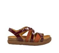 Art 1714 Rhodes, Sandales plates pour femme, bordeaux-D.Orange, 36 EU, Bordeaux D Orange, 36 EU