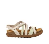 ART Femme 1714 Rhodes Sandale Plate, Crème Citron Vert, 41 EU