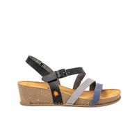 Art 1930 I Live Sandales compensées pour femme, noir/denim, 37 EU