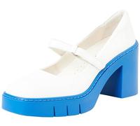 ART 1977 Berne, Plateforme Femme, Nappa White Blue, 39 EU