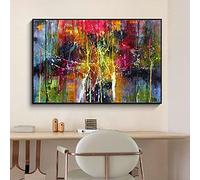 Art abstrait affiches imprime Graffiti coloré peinture à l'huile mur Art pour salon impression affiche toile décor à la maison 70x100 cm sans cadre