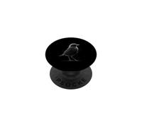 Art Abstrait au Trait Minimaliste dessiné à la Main pour Amoureux des Oiseaux PopSockets PopGrip Adhésif