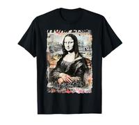 Art abstrait du graffiti Art de Léonard de Vinci Mona Lisa T-Shirt