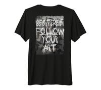 Art Abstrait du Graffiti Art de Léonard de Vinci Mona Lisa T-Shirt Haut de Gamme