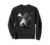 Art Abstrait géométrique futuriste - Design Minimaliste Sweatshirt