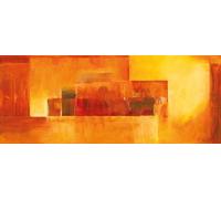 Art abstrait Toile Orange 100x40 DD123246 Toile Cimaise