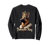 Art Amusant de Chien Berger Allemand Roi Sweatshirt