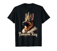 Art Amusant de Chien Berger Allemand Roi T-Shirt