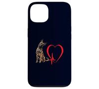Art Amusant du propriétaire d'un Chien hollandais Heartbeat Heartbeat EKG Coque pour iPhone 13