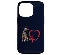 Art Amusant du propriétaire d'un Chien hollandais Heartbeat Heartbeat EKG Coque pour iPhone 13 Pro