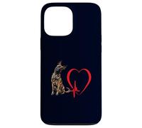 Art Amusant du propriétaire d'un Chien hollandais Heartbeat Heartbeat EKG Coque pour iPhone 13 Pro Max