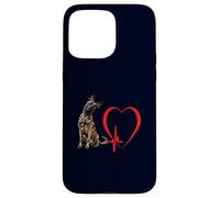 Art Amusant du propriétaire d'un Chien hollandais Heartbeat Heartbeat EKG Coque pour iPhone 15 Pro Max