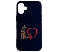 Art Amusant du propriétaire d'un Chien hollandais Heartbeat Heartbeat EKG Coque pour iPhone 16 Plus
