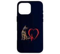 Art Amusant du propriétaire d'un Chien hollandais Heartbeat Heartbeat EKG Coque pour iPhone 16 Pro Max