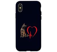 Art Amusant du propriétaire d'un Chien hollandais Heartbeat Heartbeat EKG Coque pour iPhone X/XS