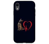 Art Amusant du propriétaire d'un Chien hollandais Heartbeat Heartbeat EKG Coque pour iPhone XR