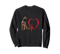 Art Amusant du propriétaire d'un Chien hollandais Heartbeat Heartbeat EKG Sweatshirt