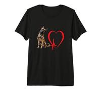 Art Amusant du propriétaire d'un Chien hollandais Heartbeat Heartbeat EKG T-Shirt Haut de Gamme