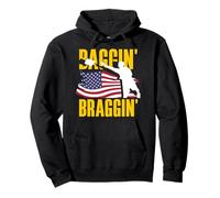 Art Amusant pour Joueur de Baggin' Braggin' Cornhole Sweat à Capuche