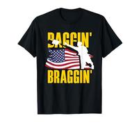 Art Amusant pour Joueur de Baggin' Braggin' Cornhole T-Shirt
