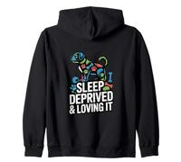 Art Amusant pour Parents de Chiens privés de Sommeil et Amoureux Sweat à Capuche