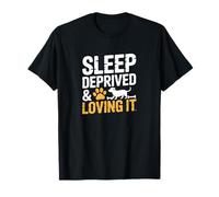 Art Amusant pour Parents de Chiens privés de Sommeil et Amoureux T-Shirt
