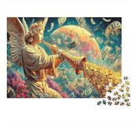 Art Angélique Fantaisie Puzzle 1000 Pièces Papier pour Adultes Carton Épais Stimulation Intellectuelle Décoration Murale Cadeau 52x38cm/1000pcs