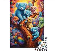 Art Animal Koala Puzzle 1000 Pièces Educa Jouet en Bois Divertissement Créatif Décoration Intérieure Jeu Éducatif Challenge Toy pour Adultes Et Enfants À Partir De 12 Ans 1000pcs (75x50cm)