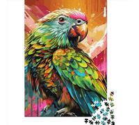 Art Animal Parrot Puzzle 1000 Pièces Cadeau Unique Jeu Éducatif Défi Jouet À De Qualité Supérieure Peinture Art pour Adultes Et Enfants 1000pcs (75x50cm)